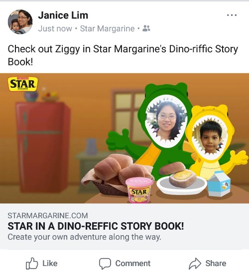 MyStarKidAdventure Star Margarine s Star Dino Story Book Mommy